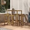vidaXL Ensemble de bar de jardin 7 pcs Bois de pin impr&eacute;gn&eacute;