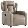 vidaXL Fauteuil inclinable Cappuccino Similicuir