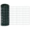 vidaXL Cl&ocirc;ture Euro avec poteau 10 x 0,4 m Acier recouvert de PVC Vert