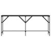 vidaXL Table console noir 180x29x75 cm bois d'ing&eacute;nierie