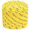 vidaXL Corde de bateau Jaune 16 mm 50 m Polypropylène