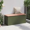 vidaXL Banc de jardin Vert olive 100 x 40 x 43 cm Acier