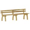 vidaXL Ensemble &agrave; manger de jardin 3 pcs Bois de pin impr&eacute;gn&eacute;