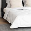 vidaXL Couette avec oreiller 3 pcs Blanc Microfibre