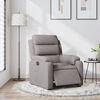 vidaXL Fauteuil inclinable &eacute;lectrique Taupe Tissu