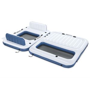 Bestway &Icirc;le flottante Hydro-Force 2 pc 269 x 182 x 67 cm Blanc et bleu