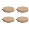 vidaXL Coussins de si&egrave;ge 4 pi&egrave;ces SOEST 4 pc 100 % polyester Sable