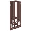 vidaXL Barrière pour chiens avec porte 6 panneaux bois de peuplier