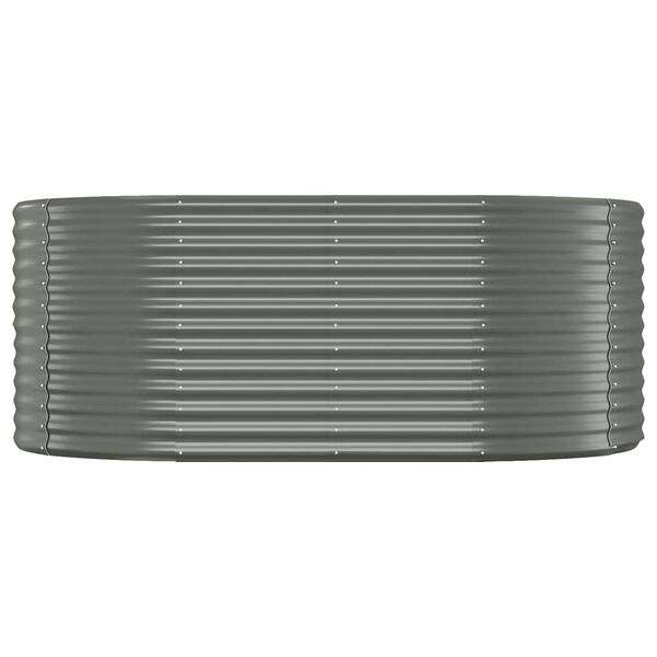 vidaXL Lit surélevé de jardin Acier galvanisé 175x100x68cm gris