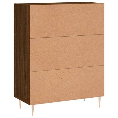 vidaXL Buffet chêne marron 69,5x34x90 cm bois d'ingénierie