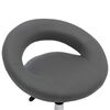 vidaXL Chaise pivotante de salle à manger Gris Similicuir