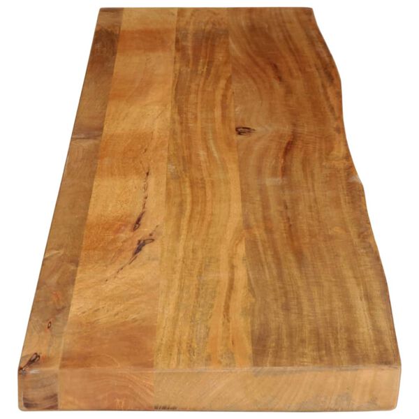 vidaXL Dessus de table &agrave; bord vivant 180x30x3,8cm bois massif manguier