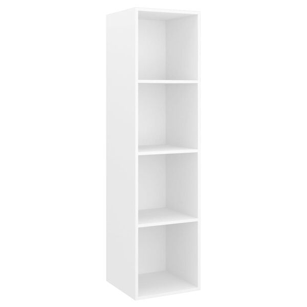 vidaXL Meubles TV muraux 2 pcs Blanc Bois d'ing&eacute;nierie