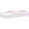vidaXL Matelas en mousse moyennement doux 90x200 cm