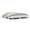 vidaXL Cadre de lit sans matelas blanc 160x200 cm bois de pin massif