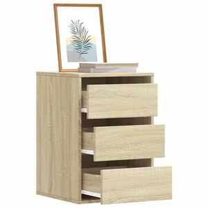 vidaXL Commode d'angle ch&ecirc;ne sonoma 40x41x58 cm bois d'ing&eacute;nierie