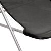 vidaXL Chaises plage pliantes lot de 2 textil&egrave;ne acier enduit poudre