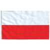 vidaXL Drapeau de la Pologne et m&acirc;t 6,08 m Aluminium