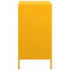 vidaXL Buffet jaune moutarde 35x39x73,5 cm acier lamin&eacute; &agrave; froid