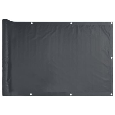 vidaXL Écran d'intimité de balcon anthracite 1000x120 cm PVC