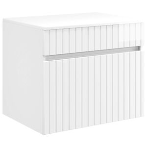 vidaXL Cabinet de Salle de Bain Mural Blanc brillant 59 x 44,5 x 50 cm