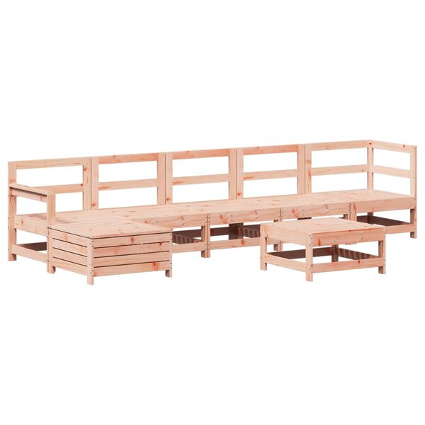 vidaXL Salon de jardin 7 pcs bois massif douglas