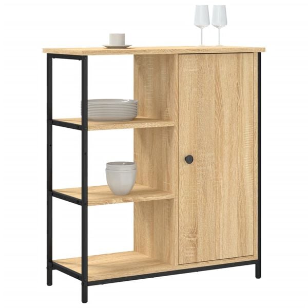 vidaXL Buffet Ch&ecirc;ne Sonoma 70x30x80 cm Bois d'ing&eacute;nierie