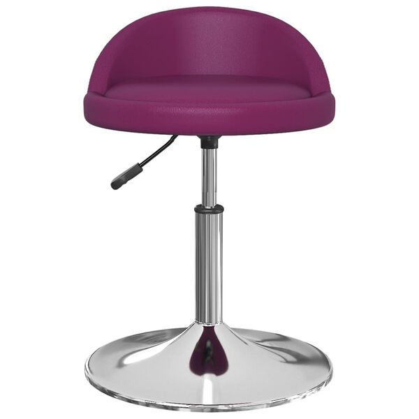vidaXL Chaise pivotante de salle &agrave; manger Violet Similicuir