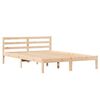 vidaXL Cadre de lit Marron 225,5 x 165,5 x 69,5 cm Bois de Pin Massif