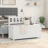 vidaXL Banc Blanc 110x41x76,5 cm Bois de pin massif