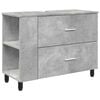 vidaXL Unit&eacute; de vanit&eacute; de salle de bain Gris b&eacute;ton 80 x 35 x 60 cm