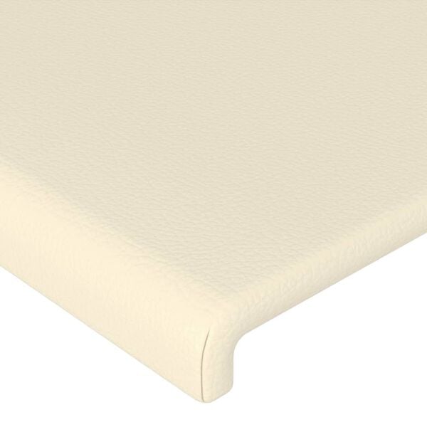 vidaXL Têtes de lit 2 pcs Crème 90x5x78/88 cm Similicuir