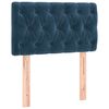vidaXL Tête de lit Bleu foncé 80x7x78/88 cm Velours