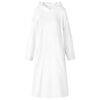 vidaXL Sweat &agrave; capuche couverture Blanc s Flanelle