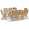 vidaXL Chaises de jardin pliantes lot de 8 54x61x88 cm bois d'acacia