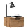vidaXL Tables de chevet murales 2 pcs ch&ecirc;ne artisanal 34x30x20 cm