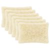 vidaXL Housse de coussin 6 pcs HEERLEN Cr&egrave;me 50 x 70 cm Fleece PV