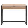 Finori Table console Denver 44 Ch&ecirc;ne artisanal et gris anthracite