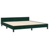 vidaXL Cadre de lit sans matelas vert fonc&eacute; 160x200 cm velours