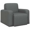 vidaXL Fauteuil Gris fonc&eacute; Tissu