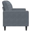 vidaXL Fauteuil Gris fonc&eacute; 60 cm Velours