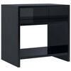 vidaXL Table de chevet Noir brillant 40 x 30 x 40 cm Agglom&eacute;r&eacute;