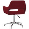vidaXL Chaises pivotantes &agrave; manger lot de 6 Rouge bordeaux Tissu