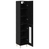 vidaXL Haut Armoire 2 pcs Ch&ecirc;ne noir Bois d'ing&eacute;nierie