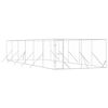 vidaXL Chenil d'ext&eacute;rieur pour chiens argent&eacute; 4x12x2 m acier galvanis&eacute;