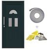 vidaXL Porte Frontale 88 x 200 cm PVC Anthracite