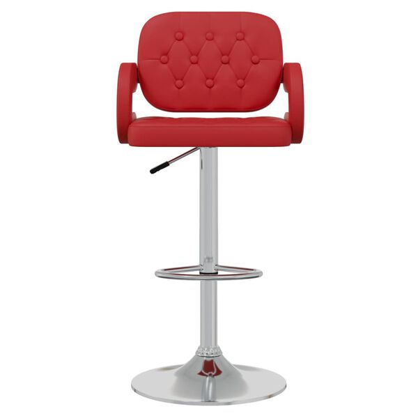 vidaXL Tabourets de bar lot de 2 rouge bordeaux similicuir