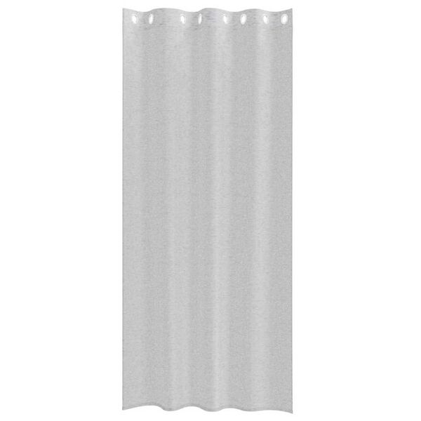 vidaXL Rideau en Voile 2 pcs Gris clair 260 x 140 cm Polyester