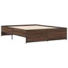 vidaXL Cadre de lit sans matelas ch&ecirc;ne marron 150x200 cm
