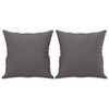 vidaXL Ensemble de canapés 3 pcs avec coussins gris similicuir